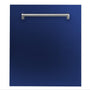 ZLINE 24 in. Top Control Dishwasher with Blue Gloss Panel and Traditional Style Handle, 52dBa (DW-BG-24)