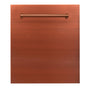 ZLINE 24 in. Top Control Dishwasher with Copper Panel and Traditional Style Handle, 52dBa (DW-C-H-24)