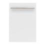 ZLINE 18 in. Dishwasher Panel in White Matte with Modern Handle (DP-WM-H-18)