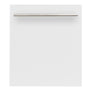 ZLINE 24" Dishwasher Panel in White Matte with Modern Handle (DP-WM-H-24)