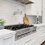 ZLINE 36 in. Legacy Gas Rangetop with 6 Burners and Porcelain Cooktop in DuraSnow® Stainless Steel (RTS-36)