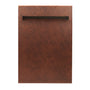ZLINE 18 in. Compact Hand-Hammered Copper Top Control Built-In Dishwasher with Stainless Steel Tub and Traditional Style Handle, 52dBa (DW-HH-H-18)