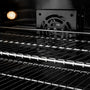 ZLINE Autograph Edition 48 in. 6.7 cu. ft. Classic Double Oven Dual Fuel Range with 8 Burner Gas Cooktop in Stainless Steel with Black Matte Doors and Polished Gold Accents (CDRZ-BLM-48-G)