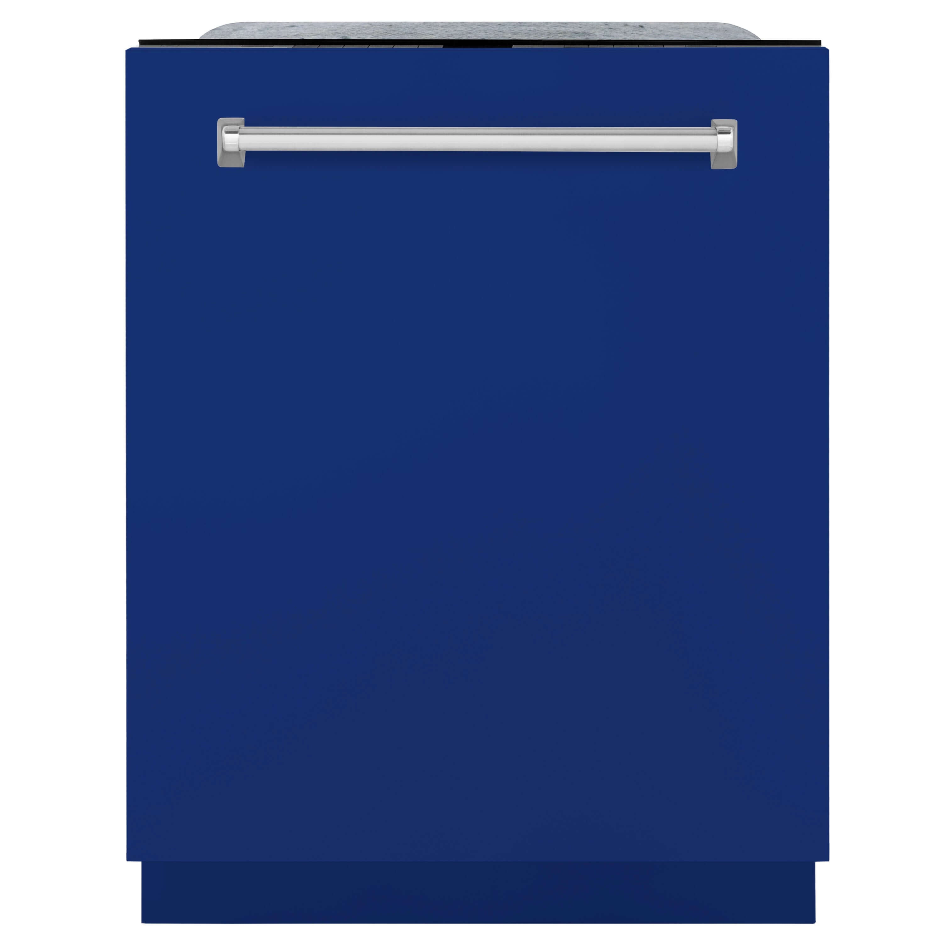 ZLINE 24 in. Monument Series 3rd Rack Top Touch Control Dishwasher with Blue Matte Panel, 45dBa (DWMT-BM-24)