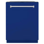 ZLINE 24 in. Monument Series 3rd Rack Top Touch Control Dishwasher with Blue Matte Panel, 45dBa (DWMT-BM-24)