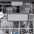 ZLINE Autograph Edition 24" 3rd Rack Top Touch Control Tall Tub Dishwasher in DuraSnow Stainless Steel with Accent Handle, 45dBa (DWMTZ-SN-24)