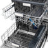 ZLINE Autograph Edition 24" 3rd Rack Top Touch Control Tall Tub Dishwasher in DuraSnow Stainless Steel with Accent Handle, 45dBa (DWMTZ-SN-24)