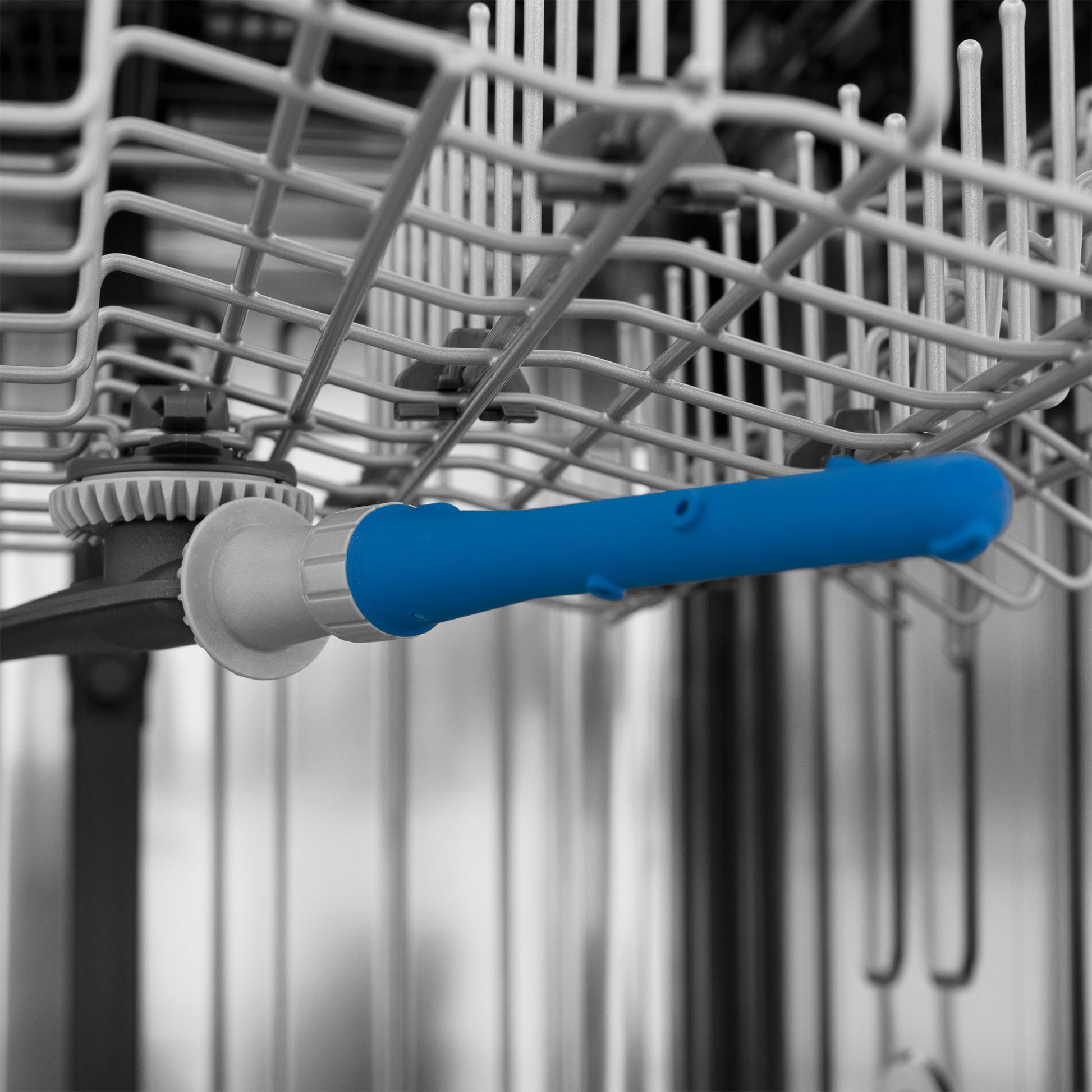 ZLINE Autograph Edition 24" 3rd Rack Top Touch Control Tall Tub Dishwasher in DuraSnow Stainless Steel with Accent Handle, 45dBa (DWMTZ-SN-24)