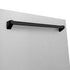 ZLINE Autograph Edition 24" 3rd Rack Top Touch Control Tall Tub Dishwasher in DuraSnow Stainless Steel with Accent Handle, 45dBa (DWMTZ-SN-24)