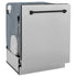 ZLINE Autograph Edition 24" 3rd Rack Top Touch Control Tall Tub Dishwasher in DuraSnow Stainless Steel with Accent Handle, 45dBa (DWMTZ-SN-24)