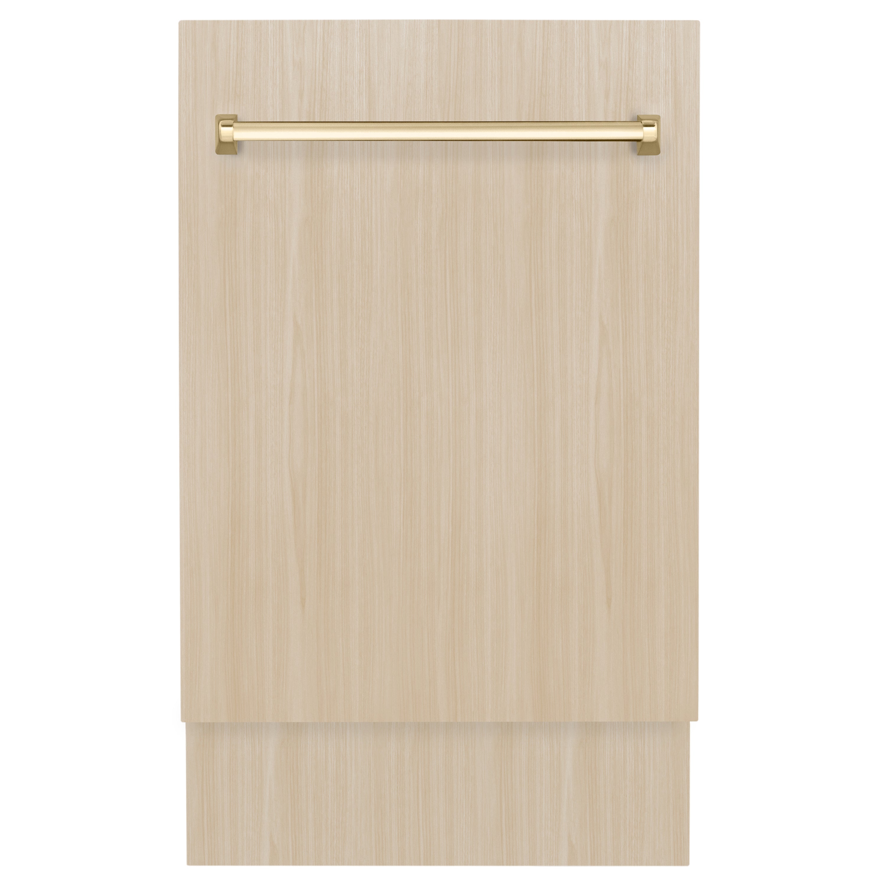 ZLINE Autograph Edition 18” Tallac Series 3rd Rack Top Control Dishwasher in Custom Panel Ready with Matte Black Handle, 51dBa (DWVZ-18-MB)