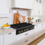 ZLINE Autograph Edition ZLINE Autograph Edition 30" Porcelain Rangetop with 4 Gas Burners in Black Stainless Steel and Champagne Bronze Accents (RTBZ-30-CB)30 in. Porcelain Rangetop with 4 Gas Burners in Black Stainless Steel and Accents (RTBZ-30)