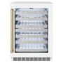 ZLINE Autograph Edition 24 in. Touchstone Dual Zone 44 Bottle Wine Cooler With White Matte Glass Door And Champagne Bronze Handle (RWDOZ-WM-24-CB)