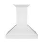 ZLINE 36 in. Wooden Wall Mount Range Hood in Smooth Bright White Finish (KBWW-36)