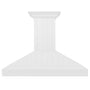 ZLINE 48 in. Wooden Wall Mount Range Hood in Shiplap Bright White Finish (KPWW-48)