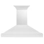 ZLINE 48 in. Wooden Wall Mount Range Hood in Smooth Bright White Finish (KBWW-48)