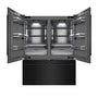 ZLINE 60 in. 32.2 cu. ft. French Door Built-In Bottom Freezer Refrigerator with Water Dispensers and Ice Makers in Black Stainless Steel with Graphite Gray Interior (GRBIV-BS-60)