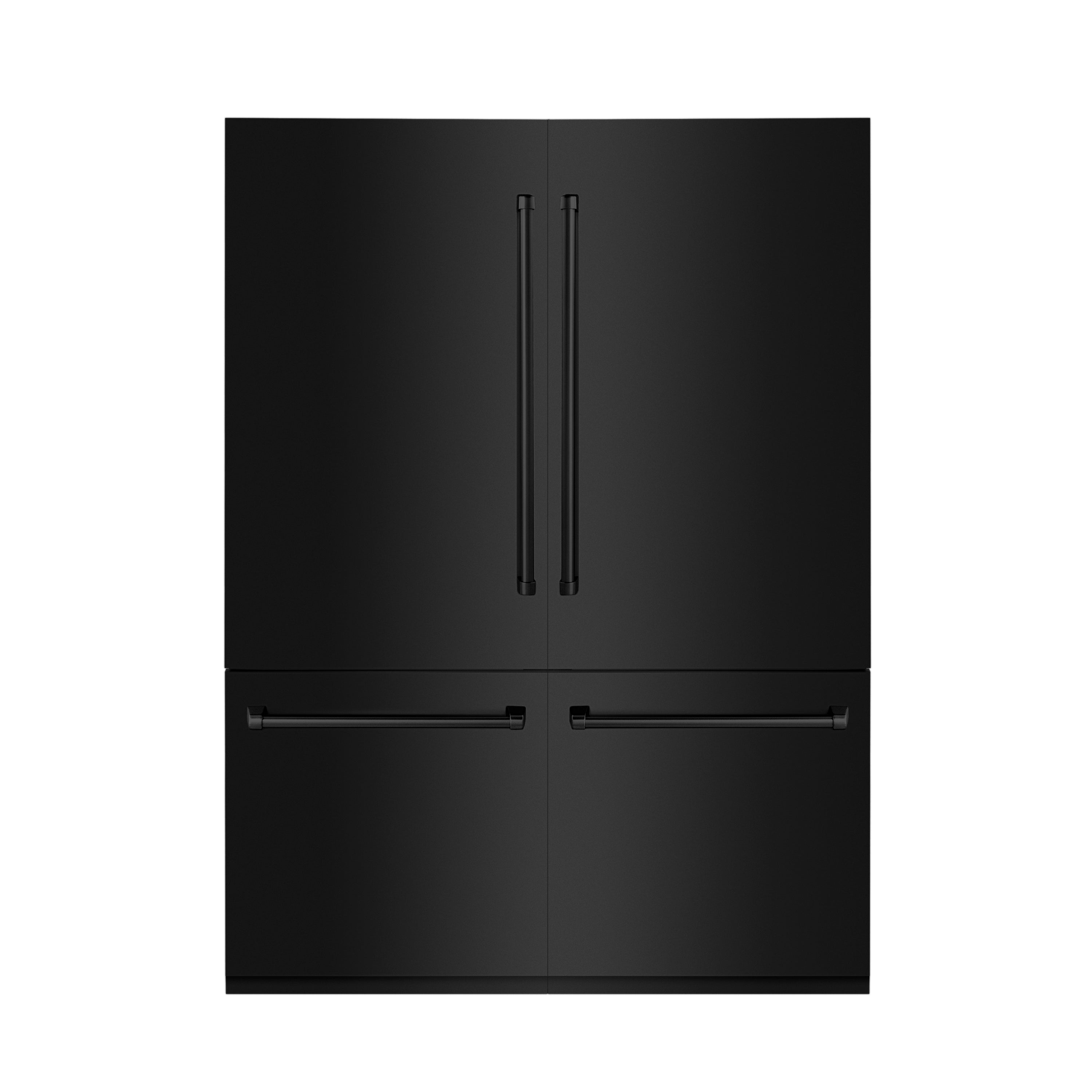 ZLINE 60 in. 32.2 cu. ft. French Door Built-In Bottom Freezer Refrigerator with Water Dispensers and Ice Makers in Black Stainless Steel (RBIV-BS-60)