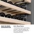 ZLINE Autograph Edition 18 in. 9.0 cu. ft. Triple Zone 68 Bottle Right Hinge Column Wine Cooler in White Matte with Polished Gold Accents (RCWVRZ-WM-18-G)