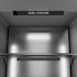 ZLINE Autograph Edition 24 in. 12.5 cu. ft. Column Refrigerator in DuraSnow® Stainless Steel with Graphite Gray Interior and Polished Gold Accents (RCRVZ-SN-24-G)