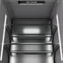 ZLINE Autograph Edition 24 in. 12.5 cu. ft. Column Refrigerator in DuraSnow® Stainless Steel with Graphite Gray Interior and Polished Gold Accents (RCRVZ-SN-24-G)