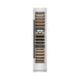 ZLINE Autograph Edition 18 in. 9.0 cu. ft. Triple Zone 68 Bottle Right Hinge Column Wine Cooler in DuraSnow® Stainless Steel with Matte Black Accents (RCWVRZ-SN-18-MB)