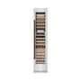 ZLINE Autograph Edition 18 in. 9.0 cu. ft. Triple Zone 68 Bottle Right Hinge Column Wine Cooler in DuraSnow® Stainless Steel with Matte Black Accents (RCWVRZ-SN-18-MB)