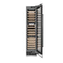 ZLINE Autograph Edition 18 in. 9.0 cu. ft. Triple Zone 68 Bottle Right Hinge Column Wine Cooler in DuraSnow® Stainless Steel with Matte Black Accents (RCWVRZ-SN-18-MB)