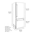 ZLINE Autograph Edition 30 in. 16.1 cu. ft. Built-In Bottom Freezer Refrigerator with Water Dispenser and Ice Maker in DuraSnow® Stainless Steel with Graphite Gray Interior and Polished Gold Accents (GRBIVZ-SN-30-G)