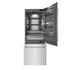 ZLINE Autograph Edition 30 in. 16.1 cu. ft. Built-In Bottom Freezer Refrigerator with Water Dispenser and Ice Maker in DuraSnow® Stainless Steel with Graphite Gray Interior and Polished Gold Accents (GRBIVZ-SN-30-G)