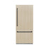 ZLINE Autograph Edition 36 in. 19.8 cu. ft. Panel Ready Built-In Bottom Freezer Refrigerator with Water Dispenser and Ice Maker with Graphite Gray Interior and Matte Black Accents (GRBITZ-36-MB)