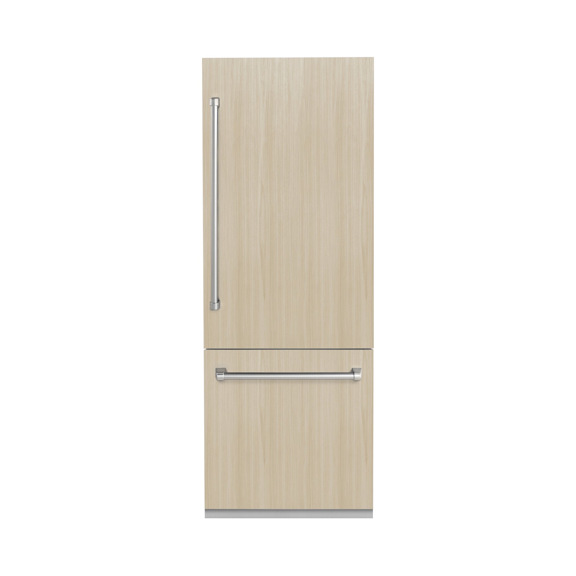 ZLINE 30 in. 16.1 cu. ft. Panel Ready Built-In Bottom Freezer Refrigerator with Water Dispenser and Ice Maker with Graphite Gray Interior (GRBIV-30)