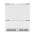 ZLINE Autograph Edition 72 in. 39.6 cu. ft. Panel Ready French Door Built-In Bottom Freezer Refrigerator with Water Dispensers and Ice Makers and Polished Gold Accents (RBITZ-72-G)