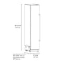 ZLINE Autograph Edition 18 in. 8.6 cu. ft. Left Hinge Column Freezer in Stainless Steel with Graphite Gray Interior and Polished Gold Accents (RCFVLZ-30418-G)