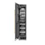 ZLINE Autograph Edition 18 in. 8.6 cu. ft. Left Hinge Column Freezer in Stainless Steel with Graphite Gray Interior and Polished Gold Accents (RCFVLZ-30418-G)