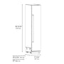 ZLINE Autograph Edition 18 in. 8.6 cu. ft. Right Hinge Column Freezer in Stainless Steel with Graphite Gray Interior and Matte Black Accents (RCFVRZ-30418-MB)