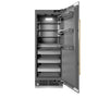 ZLINE Autograph Edition 30 in. 16.7 cu. ft. Column Refrigerator in Stainless Steel with Graphite Gray Interior and Champagne Bronze Accents (RCRVZ-30430-CB)