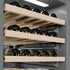 ZLINE Autograph Edition 18 in. 9.0 cu. ft. Triple Zone 68 Bottle Left Hinge Column Wine Cooler in Stainless Steel with Matte Black Accents (RCWVLZ-30418-MB)