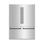 ZLINE Autograph Edition 60 in. 32.2 cu. ft. French Door Built-In Bottom Freezer Refrigerator with Water Dispenser and Ice Maker in Stainless Steel with Matte Black Accents (RBIVZ-304-60-MB)