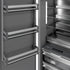 ZLINE Autograph Edition 18 in. 8.6 cu. ft. Right Hinge Column Freezer in White Matte with Graphite Gray Interior and Matte Black Accents (RCFVRZ-WM-18-MB)