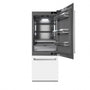 ZLINE 30 in. 16.1 cu. ft. Built-In Bottom Freezer Refrigerator with Water Dispenser and Ice Maker in White Matte with Graphite Gray Interior (GRBIV-WM-30)