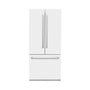 ZLINE 36 in. 19.6 cu. ft. French Door Built-In Bottom Freezer Refrigerator with Water Dispenser and Ice Maker in White Matte (RBIV-WM-36)