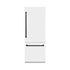 ZLINE Autograph Edition 30 in. 16.1 cu. ft. Built-In Bottom Freezer Refrigerator with Water Dispenser and Ice Maker in White Matte with Matte Black Accents (RBIVZ-WM-30-MB)