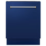 ZLINE 24" Tallac Series 3rd Rack Tall Tub Dishwasher in Blue Gloss with Stainless Steel Tub, 51dBa (DWV-BG-24)