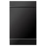 ZLINE 18 in. Dishwasher Panel in Black Stainless Steel with Modern Handle (DP-BS-H-18)