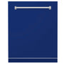 ZLINE 24" Monument Dishwasher Panel in Blue Gloss with Traditional Handle (DPMT-BG-24)