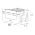 ZLINE Autograph Edition 30" 1.2 cu. ft. Built-in Microwave Drawer in Black Stainless Steel and Polished Gold Accents (MWDZ-30-BS-G)