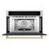 ZLINE Autograph Edition 30” 1.6 cu ft. Built-in Convection Microwave Oven in Stainless Steel and Polished Gold  Accents (MWOZ-30-G)