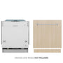 ZLINE 24 in. Panel Ready Top Control Dishwasher with Stainless Steel Tub, 52dBa (DW7713-24)