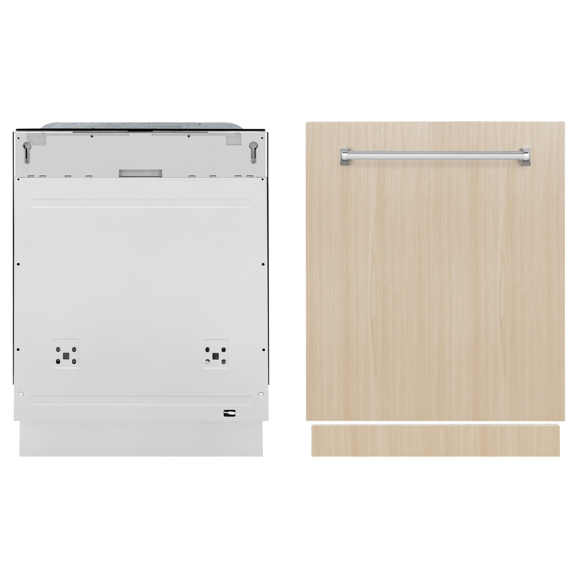 ZLINE 24 in. Monument Series 3rd Rack Top Touch Control Dishwasher in Custom Panel Ready with Stainless Steel Tub, 45dBa (DWMT-24)